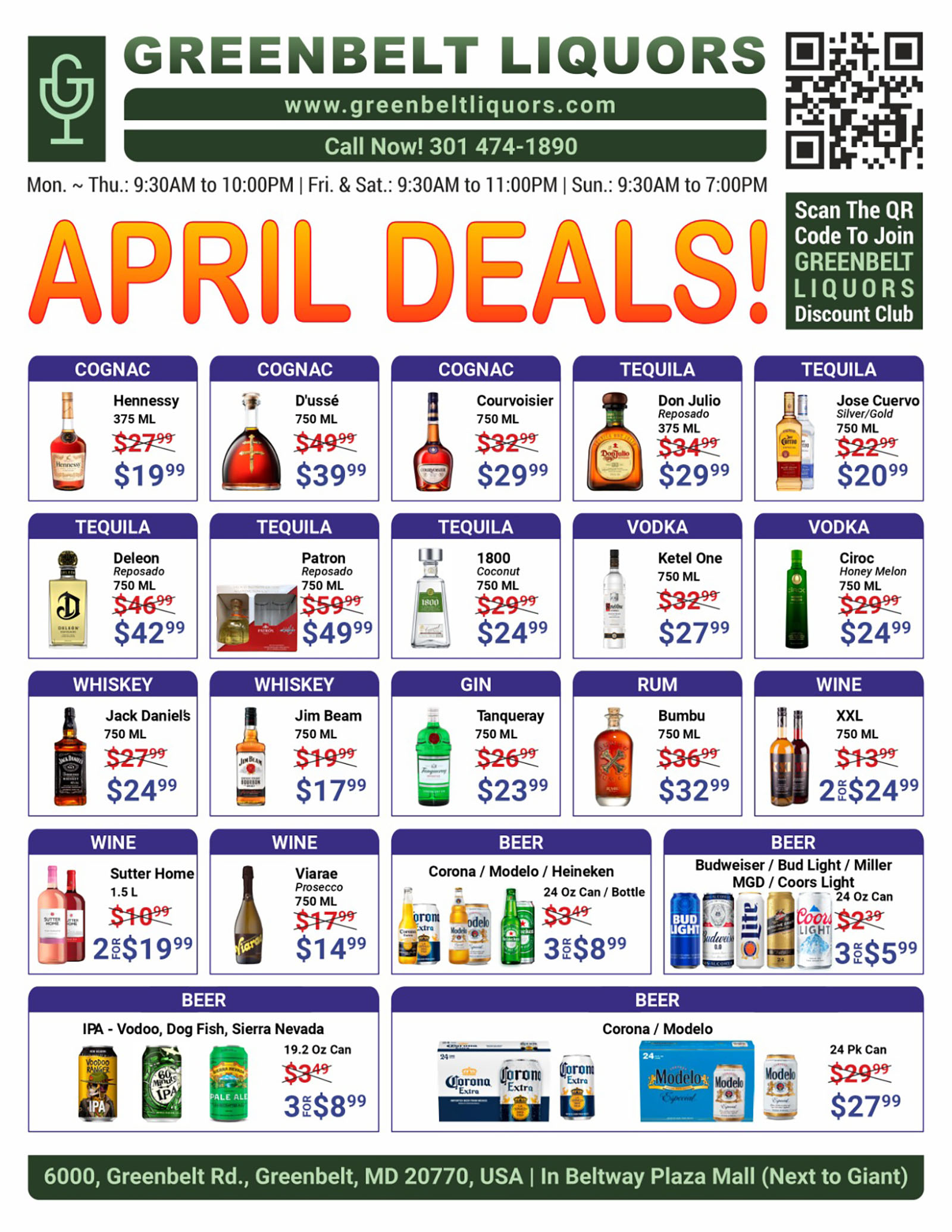 Greenbelt Liquors discount deals